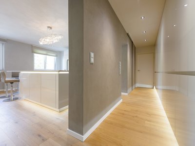Boden, Wand und Decke